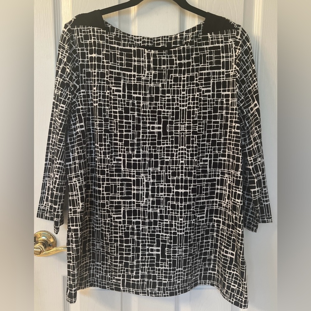 NWOT Jones New York Signature 3/4 Sleeve Career Blouse Women’s XL